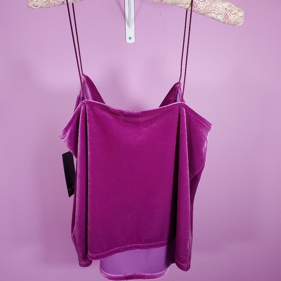 NWT Magenta Velvet Cami - Picture 5 of 6
